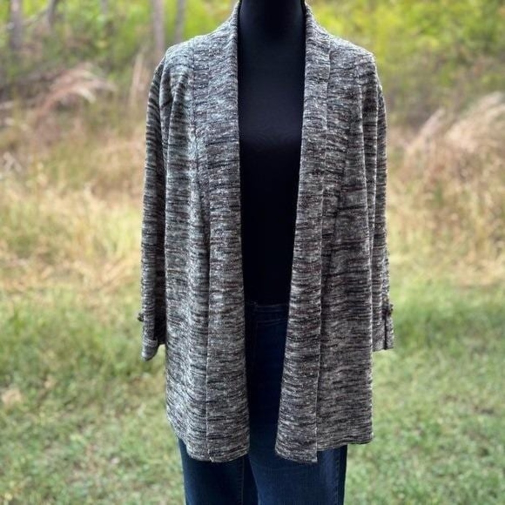 Vintage requirements size small Cardigan Open Front Brown Multicolor Button